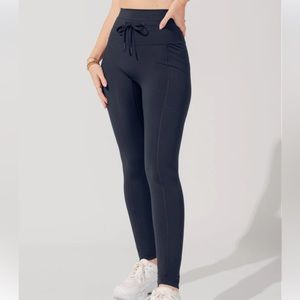 Popflex Cargo Leggings with Drawstring | L